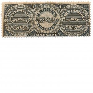 1863 John I. Brown & Son 1c U.S. Internal Revenue RS39b Private Die Proprietary