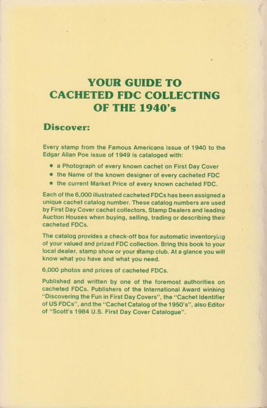 Mellone's Specialized Cachet Catalog of FDCs of 1940's. Scott 947-986, C25-C45