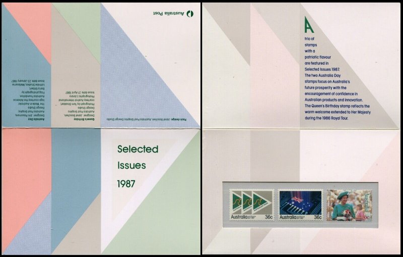 Australia 1987 Selected Issues Presentation Pack PP MNH 