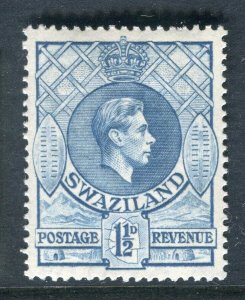 SWAZILAND; 1938 early GVI issue fine Mint hinged Shade of 1.5d. value