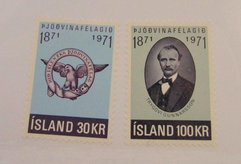 1971 Island SC #433-34  MH stamps