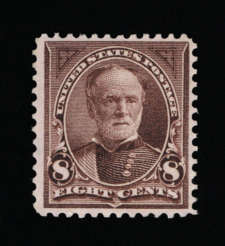 VERY AFFORDABLE GENUINE SCOTT #272 F-VF MINT OG H 1895 BEP ISSUE VIOLET BROWN