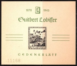 1978 Austria Commemorative Sheet 100th Birthday Of Switbert Lobisser Benedictine