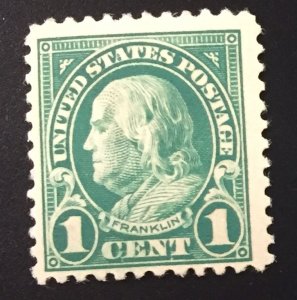 US #552 MHOG Franklin 1c