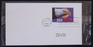 U.S. Used #2394 $8.75 Eagle & Moon ArtCraft First Day Cover USPS Packaging