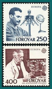 Faroe Islands 1983 Europa, Medical, MNH #95-96,SG83-SG84