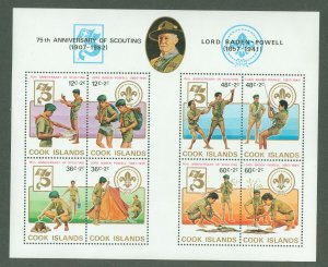 Cook Islands #704 Mint (NH) Souvenir Sheet