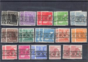 GERMANY  600-16 +14a + color varieties   400+++ michel value  MNH