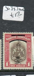 NORTH BORNEO $1.00   ARMS     SG 347      MOG   P0507H