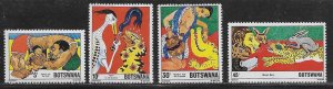 Botswana Scott #'s 253 - 256 MNH