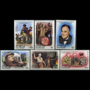 ANTIGUA 1982 - Scott# 676-81 Roosevelt Set of 6 NH