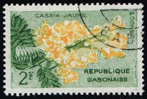 Gabon #156 Yellow Cassia Flower; CTO (0.20)