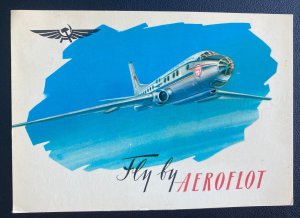 1961 US Navy Picture Postcard Cover The Jet Airliner TU-104 By Aeroflot