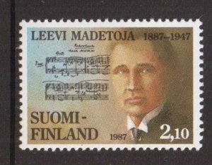 Finland   #751   MNH  1987  Madetoja   composer