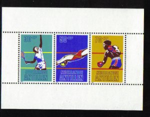 Netherlands Antilles #B186-B188  MNH  1981   Sport Sheet
