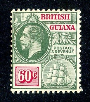 1913 British Guiana Sc #186 MLH* cv.$20 ( 8843 BCXX5 )