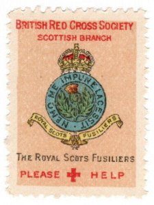 (I.B) Cinderella : British Red Cross (Scotland) The Royal Scots Fusiliers