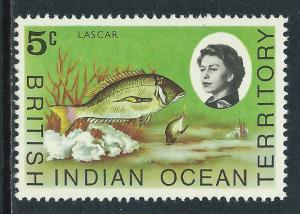 British Indian Ocean Territory, Sc #16, 5c MH