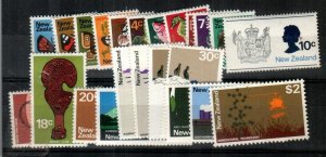 New Zealand Scott 438-58, 454a-5a Mint NH [TL781]
