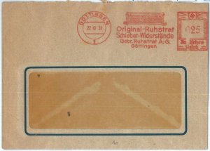 72514 - GERMANY  - POSTAL HISTORY - RED MECHANICAL POSTMARK Cover  1935