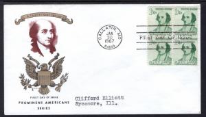 US 1279 Gallatin Jackson Chickering Typed FDC