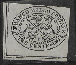 Italy Roman States #13a Unused reprint.