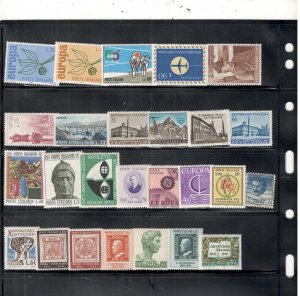 ITALY COLLECTION ON STOCK SHEET ALL MINT