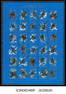 FAROE ISLANDS - 1992 CHRISTMAS / BIRDS - SHEETLET LABELS - MINT NH