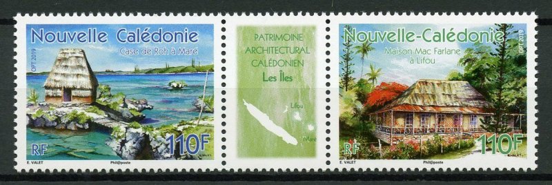 New Caledonia Architecture Stamps 2019 MNH Architectural Heritage 2v Set 
