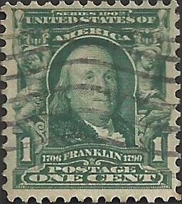 # 300 Blue Green Used Ben Franklin