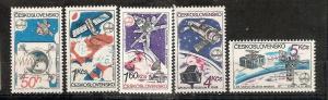 Czechoslovakia 2303-7 MNH 1980 Intercosmos Space Program