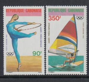 XG-O289 OLYMPIC GAMES - Gabon, 1983 Usa Los Angeles 1984, 2 Values MNH Set