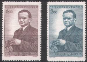 Czechoslovakia 1951 Sc#491-492 MNH