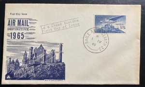 1965 Dublin Ireland First Day Cover FDC Airmail Definitive stamp Issue