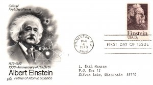 US 1774 Einstein Artcraft Typed FDC