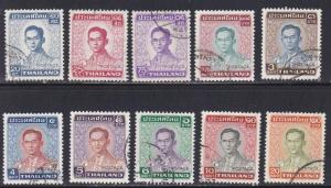 Thailand # 606-608, 610-616, King Type, Used 