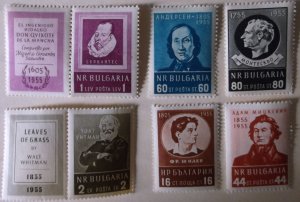 Bulgaria 914-9 MNH Full Set Author Topical Cat $10.55