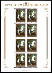 Liechtenstein Scott # 660, mint nh, sheet of 8