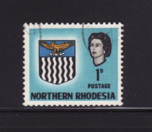 Northern Rhodesia 76 U Queen Elizabeth II, Coat of Arms (A)