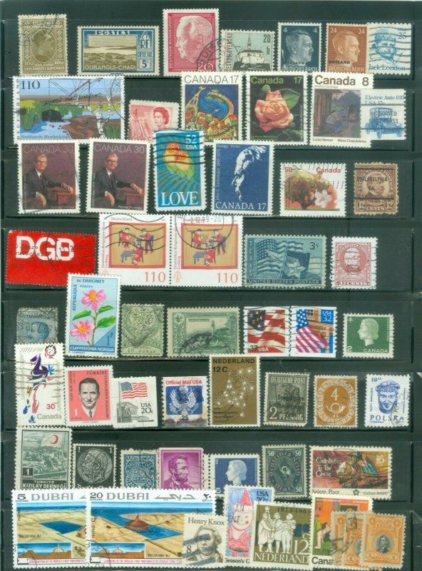 Bargains galore Worldwide 52 stamps used mini collection #7