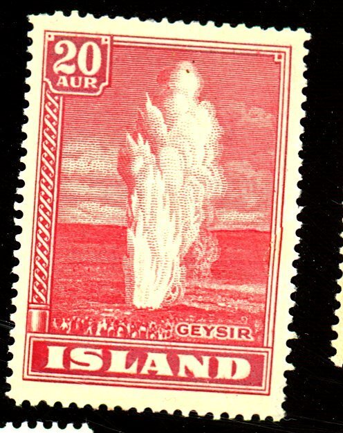 ICELAND 204 MINT FVF OG NH SEALED TEAR Cat $55