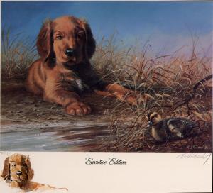 GEORGIA #5 1989 STATE DUCK PRINT DUCKLING PUPPY EXECUTIVE ED  By Ralph McDonald