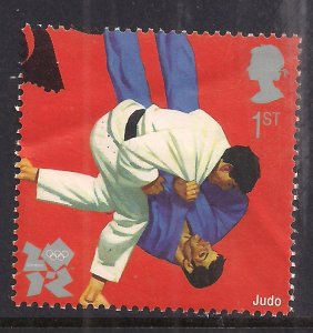 GB 2009 QE2 1st Olympic & Paralympics Judo  SG 2986  ex FDC ( D1371 )