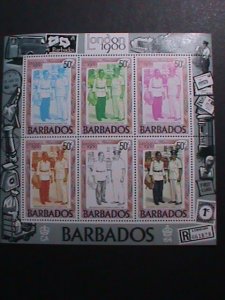 ​BARBADOS-1980-SC#533-LONDON'80 INTERNATIONAL STAMP SHOW MNH-S/S-VERY FINE