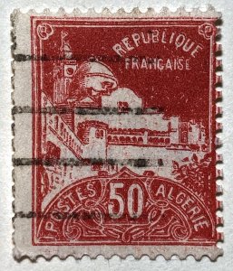 AlexStamps ALGERIA #50 FINE Used 