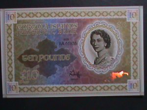 TORGOLA ISLANDS 2019-COLLECTIBLE UNCIRCULATED POLYMAR LOVELY BEAUTIFUL NOTE VF