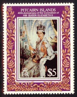 Pitcairn Islands Sc# 383 MNH 40th Anniversary of Coronation