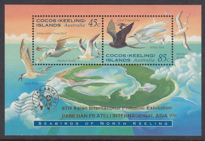 Cocos Islands 301b Seabirds SS mnh