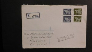 1975 Registered Ireland First Day Cover FDC Dublin to Holywood Co Down Europe