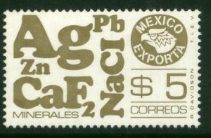 MEXICO Exporta 1120 $5P Minerals. Unwmk Fosfo Paper 4 MINT, NH. VF.